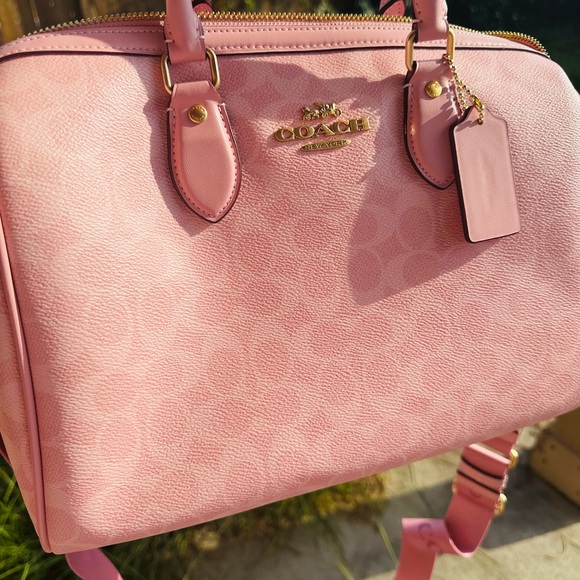 Coach Powder Pink large Rowan nwt - Picture 9 of 9